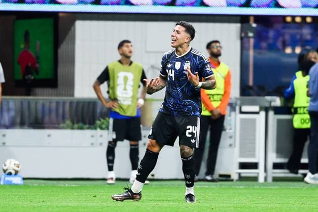 RECORD DATE NOT STATED FIFA World Cup, WM, Weltmeisterschaft, Fussball 2026 - Semifinal - England v Argentina Enzo Fernandez player of Argentina celebrates his goal during the FIFA World Cup semifinal match between England and Argentina, at Atlanta Stadium, in Georgia, United States, on Wednesday, July 15, 2026.(Foto: William Volcov Brazil Photo Press IMAGO) Sports Atlanta GA United States Copyright: xWILLIAMxVOLCOVx