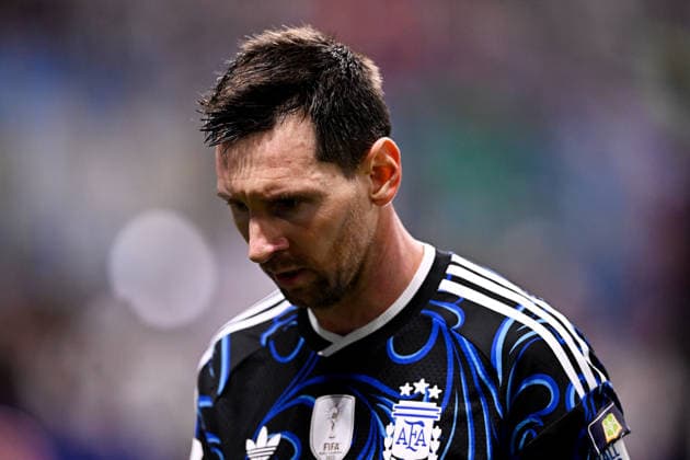 2026-07-15 England v Argentina - Semi Final - FIFA World Cup, WM, Weltmeisterschaft, Fussball 2026 ATLANTA, UNITED STATES - JULY 15: Lionel Messi of Argentina during the Semi Final - FIFA World Cup 2026 match between England and Argentina at Atlanta Stadium on July 15, 2026 in Atlanta, Georgia. (Photo by Pablo Morano BSR Agency) Atlanta United States Content not available for redistribution in The Netherlands directly or indirectly through any third parties. Copyright: xBSRxAgencyx