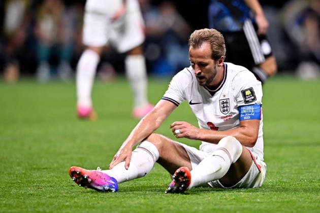 2026-07-15 England v Argentina - Semi Final - FIFA World Cup, WM, Weltmeisterschaft, Fussball 2026 ATLANTA, UNITED STATES - JULY 15: Harry Kane of England dissapointed during the Semi Final - FIFA World Cup 2026 match between England and Argentina at Atlanta Stadium on July 15, 2026 in Atlanta, Georgia. (Photo by Pablo Morano BSR Agency) Atlanta United States Content not available for redistribution in The Netherlands directly or indirectly through any third parties. Copyright: xBSRxAgencyx