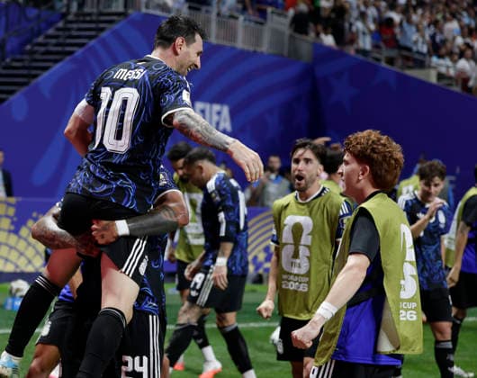 Sport Bilder des Tages Argentina vs Inglaterra Lionel Messi Foto: FOTOBAIRES Semifinal. Copa Mundial de Futbol 2026 *** Argentina vs. England: Lionel Messi Photo by FOTOBAIRES, 2026 FIFA World Cup Semifinal Copyright: xxdanielxferrarix