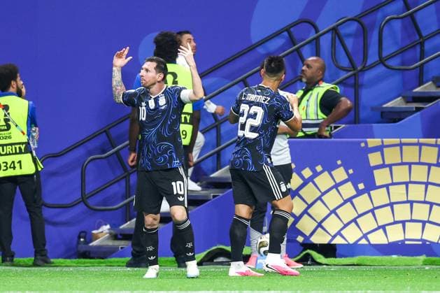 RECORD DATE NOT STATED FIFA World Cup, WM, Weltmeisterschaft, Fussball 2026 - Semifinal - England v Argentina Lautaro Martinez player of Argentina celebrates his goal during the FIFA World Cup semifinal match between England and Argentina, at Atlanta Stadium, in Georgia, United States, on Wednesday, July 15, 2026.(Foto: William Volcov Brazil Photo Press IMAGO) Sports Atlanta GA United States Copyright: xWILLIAMxVOLCOVx