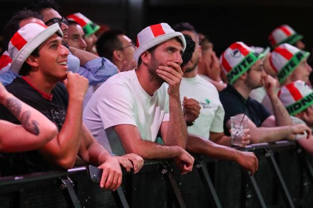 England fan dejected after Enzo Fernandez of Argentina scores his team s first goal Fans at Box Park Wembley, Football, World Cup 2026, London, UK - 15 Jul 2026London Wembley United Kingdom  Copyright: xHanc WiredxPhotos Shutterstockx 16992959ak