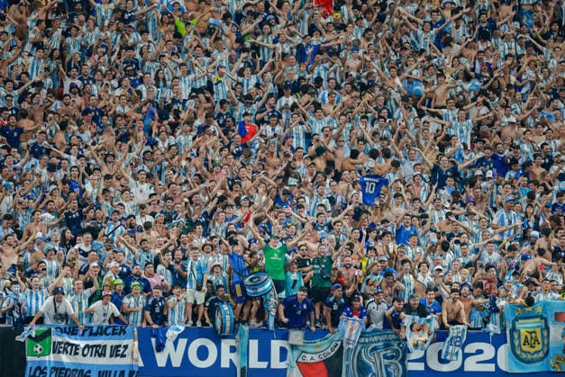 2026 FIFA World Cup, WM, Weltmeisterschaft, Fussball xA;Semi Final&xA;England v Argentina&xA;Atlanta Stadium, Georgia&xA;15.07.2026 Argentina fans &xA;&xA;2026 FIFA World Cup&xA;Semi Final&xA;England v Argentina&xA;Atlanta Stadium, Georgia&xA;15.07.2026&xA;&xA;Photograph By Marc Aspland The Times&xA;  Copyright: xThexTimesx NINTCHDBPICT001095569030