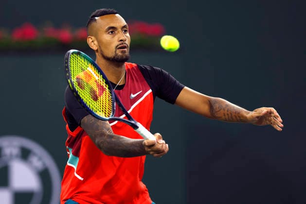 Tennis star Nick Kyrgios suspended after testing positive for cocaine, archive footage