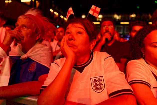 England Vv Argentina world cup match at Outernet Live. Outernet Live Charing Cross Road, London, WC2H 8LH. 15th July 2026. England Vs Argentina world cup match shown live. Sold out 1500 fans at the Outernet Live biggest screen in London. England lost 2-1., Credit:Aldo Ciarrocchi Avalon UK, London  Copyright: xAldoxCiarrocchix xAvalonx 0861782583st