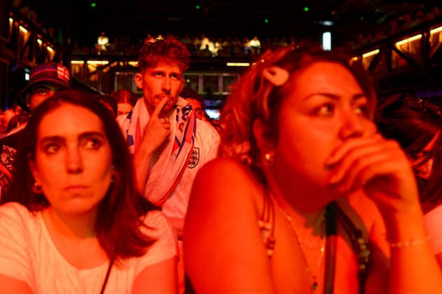England Vv Argentina world cup match at Outernet Live. Outernet Live Charing Cross Road, London, WC2H 8LH. 15th July 2026. England Vs Argentina world cup match shown live. Sold out 1500 fans at the Outernet Live biggest screen in London. England lost 2-1., Credit:Aldo Ciarrocchi Avalon UK, London  Copyright: xAldoxCiarrocchix xAvalonx 0861782584st