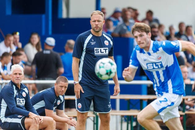 Coach Daniel Brinkmann Rostock GER, FC Hansa Rostock vs. Greifswalder FC, Soccer, Men, 3rd Division, Friendly Match, 2026–2027 Season, July 15, 2026, Neuruppin Volksparkstadion, Brandenburg, Germany