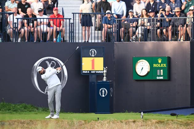 Royal Birkdale member Matthew Baldwin (ENG) takes the 1st Tee shot in the 154th Open Championship at Royal Birkdale Golf Club, Southport, England, UK 154th Open Golf Championships, Royal Birkdale, Southport, UK - 16 Jul 2026Southport Royal Birkdale United Kingdom  Copyright: xGreigxCowie Shutterstockx 16988293a