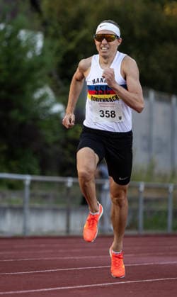 Abendsportfest Pfungstadt; Pfungstadt, 15.07.2026 Kämpferisch: Sebastian Hauf (GER SSC Hanau-Rodenbach) im Schlussspurt seines 800m-Laufs; Abendsportfest Pfungstadt am 15.07.2026 im TSV-Stadion in Pfungstadt (Hessen). *** Pfungstadt Evening Sports Meet, Pfungstadt, July 15, 2026: A determined Sebastian Hauf (GER, SSC Hanau Rodenbach) in the final sprint of his 800-meter race at the Pfungstadt Evening Sports Festival on July 15, 2026, at the TSV Stadium in Pfungstadt, Hesse Copyright: xBEAUTIFULxSPORTS R.xSchmittx