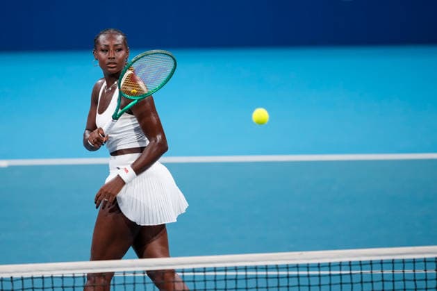 Vanda Pharmaceuticals Athens Open - Day 3 Alycia Parks of the United States competes against Mai Hontama of Japan during their round of 16 match at the 2026 Vanda Pharmaceuticals Athens Open Women s tennis tournament at the Athens Olympic Tennis Centre in Athens, Greece, on July 15, 2026. Athens Athens Greece  Copyright: xOwenxHammondx originalFilename:hammond-2026vand260715_npIzA.jpg