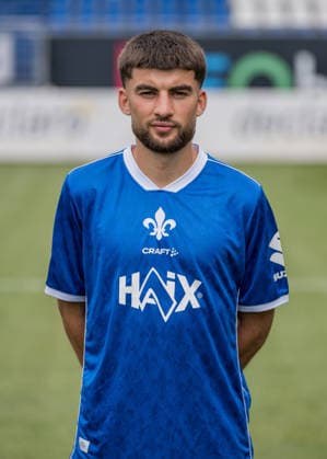 15.07.2026, xfux, Fussball 2.Bundesliga, SV Darmstadt 98 Fototermin Saison 2026 2027 - Porträttermin 2026 2027, v.l. Ibrahim El Kadiri (SV Darmstadt 98) Darmstadt *** July 15, 2026, xfux, Soccer, 2. Bundesliga, SV Darmstadt 98, Photo Shoot for the 2026–2027 Season, Portrait Session for the 2026–2027 Season, from left: Ibrahim El Kadiri, SV Darmstadt 98, Darmstadt