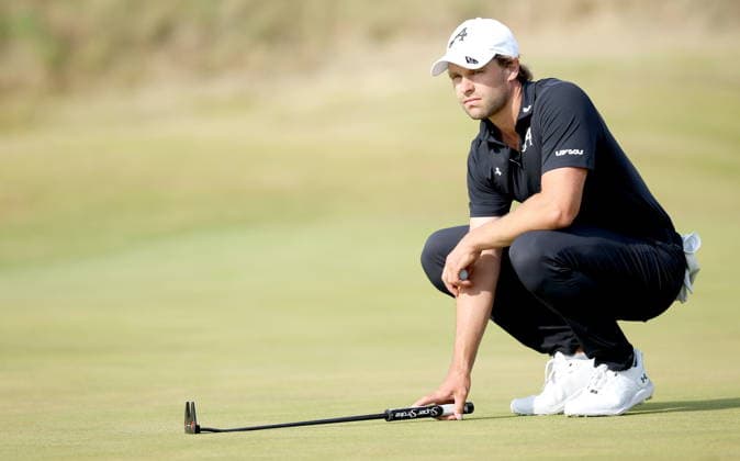 154th Open Golf Championships - Round 1 Thomas Detry of Germany lines up a putt on the 10th green during Round 1 at the British Open Golf Championships at Royal Birkdale in Southport, Britain, 16 July 2026. SOUTHPORT United Kingdom  Copyright: xADAMxVAUGHANx