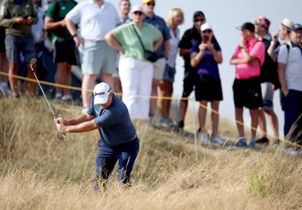 154th Open Golf Championships - Round 1 Ryan Fox of Australia plays a shot from the rough on the 10th hole during Round 1 at the British Open Golf Championships at Royal Birkdale in Southport, Britain, 16 July 2026. SOUTHPORT United Kingdom  Copyright: xADAMxVAUGHANx