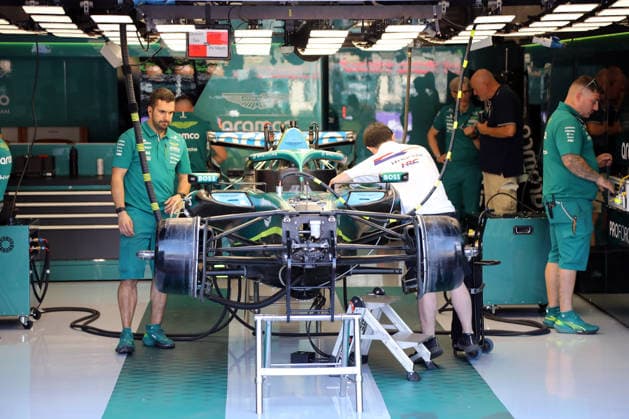 Formel 1 Grosser Preis von Belgien 2026 Formel 1 Grosser Preis von Belgien 2026 - Spa-Francorchamps 16. - 19.07. 2026 Media Day Donnerstag Im Bild: Technik Details, Aston Martin Formel 1, Formel 1 Technik Aston Martin, Aston Martin AMR26, *** 2026 Formula 1 Belgian Grand Prix 2026 Formula 1 Belgian Grand Prix Spa-Francorchamps July 16, 2026 Media Day Thursday In the photo: Technical details, Aston Martin Formula 1, Formula 1 technology Aston Martin, Aston Martin AMR26, Copyright: xBEAUTIFULxSPORTS Bernhardtx