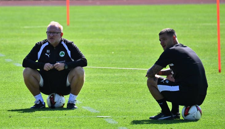 16.07.2026 - Fussball - 2. Bundesliga - Saison 2026 2027 - SpVgg Greuther Fürth Fuerth - Trainingslager Bad Wörishofen - - xwoxzix - Heiko Vogel ( Trainer SpVgg Greuther Fürth ) Aleksandro Petrovic ( Co-Trainer SpVgg Greuther Fürth ) *** July 16, 2026 Soccer 2. Bundesliga 2026–2027 Season SpVgg Greuther Fürth Fürth Training Camp in Bad Wörishofen xwoxzix Heiko Vogel, Head Coach of SpVgg Greuther Fürth; Aleksandro Petrovic, Assistant Coach of SpVgg Greuther Fürth