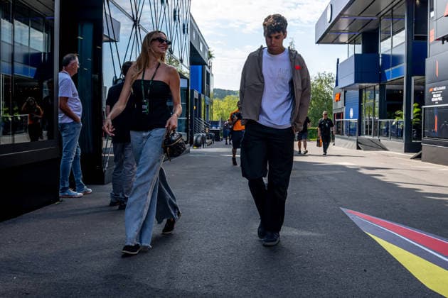 STAVELOT, BELGIUM: Gabriel Bortoleto, racing for the Audi team during the 2026 Formula 1 Belgian Grand Prix at the Circuit de Spa-Francorchamps in Stavelot, Belgium