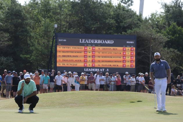 RECORD DATE NOT STATED 16th July 2026; Royal Birkdale Golf Club, Southport, Merseyside, England; The Open Championship, Round One; Scottie Scheffler (USA) studies his putt on the 3rd green DavidxBlunsden
