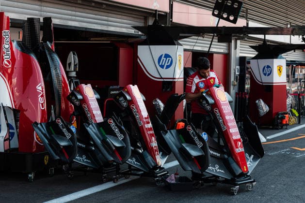 Formula 1 Moët & Chandon Belgian Grand Prix 2026 Dan Schiumarini OVERTAKE MAXPPP - Spa 16 07 2026 Scuderia Ferrari HP Garage at the Formula 1 Moët & Chandon Belgian Grand Prix 2026, the 10th round of the 2026 FIA Formula 1 World Championship, WM, Weltmeisterschaft at the Circuit de Spa-Francorchamps in Spa, Belgium, from 16 to 19 July 2026 Spa Belgium  Copyright: xOVERTAKE MAXPPPxDanxSchiumarinix OVT202607161949 OVT202607161949