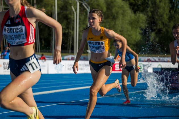 Lucie SCHMIED (Germany, SV Empor Bad Langensalza, 2.000m Hindernis) ITA, European Athletics U18 Championships, Athletics, 16.07.2026, ITA, European Athletics U18 Championships, Athletics, 16.07.2026, Rieti *** Lucie SCHMIED, Germany, SV Empor Bad Langensalza, 2,000m Steeplechase, ITA, European Athletics U18 Championships, Athletics, July 16, 2026, ITA, European Athletics U18 Championships, Athletics, July 16, 2026, Rieti Copyright: xEibnerxPressefoto JanxPapenfussx EP_JPS