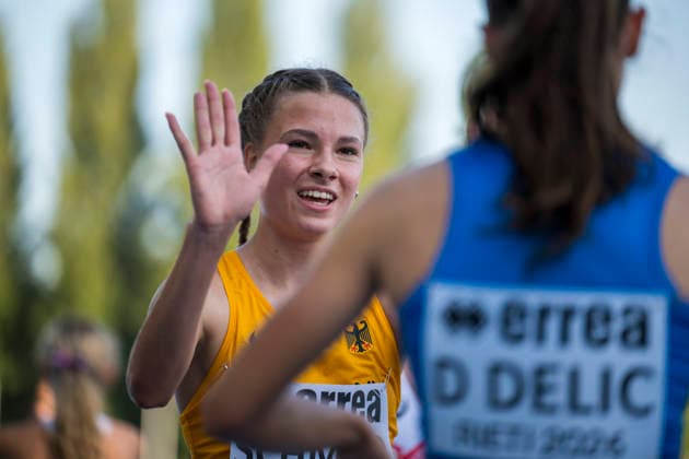 Lucie SCHMIED (Germany, SV Empor Bad Langensalza, 2.000m Hindernis) ITA, European Athletics U18 Championships, Athletics, 16.07.2026, ITA, European Athletics U18 Championships, Athletics, 16.07.2026, Rieti *** Lucie SCHMIED, Germany, SV Empor Bad Langensalza, 2,000m Steeplechase, ITA, European Athletics U18 Championships, Athletics, July 16, 2026, ITA, European Athletics U18 Championships, Athletics, July 16, 2026, Rieti Copyright: xEibnerxPressefoto JanxPapenfussx EP_JPS