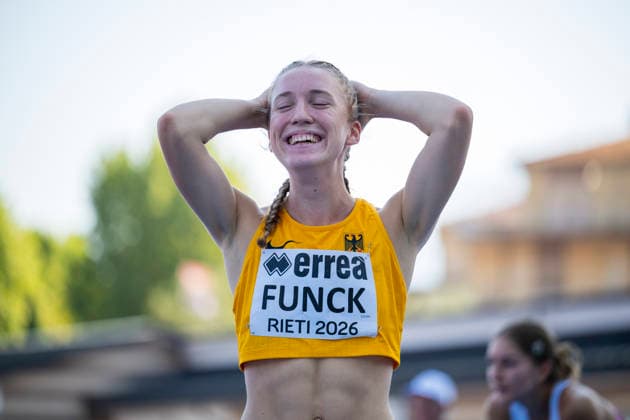 Svea FUNCK (Germany, TV Jahn Walsrode, 7-Kampf) ITA, European Athletics U18 Championships, Athletics, 16.07.2026, ITA, European Athletics U18 Championships, Athletics, 16.07.2026, Rieti *** Svea FUNCK Germany, TV Jahn Walsrode, Heptathlon ITA, European Athletics U18 Championships, Track and Field, July 16, 2026, ITA, European Athletics U18 Championships, Track and Field, July 16, 2026, Rieti Copyright: xEibnerxPressefoto JanxPapenfussx EP_JPS