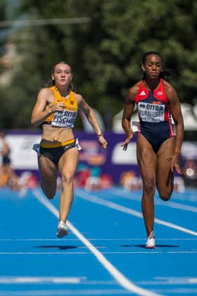 Lisa FISCHER (Germany, TSG Niefern, 100m) ITA, European Athletics U18 Championships, Athletics, 16.07.2026, ITA, European Athletics U18 Championships, Athletics, 16.07.2026, Rieti *** Lisa FISCHER Germany, TSG Niefern, 100m ITA, European Athletics U18 Championships, Track and Field, July 16, 2026, ITA, European Athletics U18 Championships, Track and Field, July 16, 2026, Rieti Copyright: xEibnerxPressefoto JanxPapenfussx EP_JPS