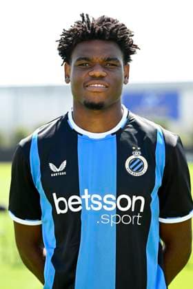 Club Brugge photo shoot 2026 - 2027 WESTKAPELLE, BELGIUM - JULY 16 : Osuji Vince defender of Club Brugge pictured during the team photo shoot of Club Brugge prior the Jupiler Pro league football season 2026 - 2027 at the Alheembouw Base camp on July 16, 2026 in Westkapelle, Belgium , 16 07 2026 Westkapelle Belgium  Copyright: xNicoxVereeckenx