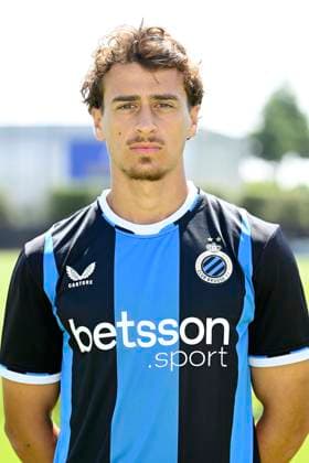 Club Brugge photo shoot 2026 - 2027 WESTKAPELLE, BELGIUM - JULY 16 : Van Hoogen Samuel Gomez defender of Club Brugge pictured during the team photo shoot of Club Brugge prior the Jupiler Pro league football season 2026 - 2027 at the Alheembouw Base camp on July 16, 2026 in Westkapelle, Belgium , 16 07 2026 Westkapelle Belgium  Copyright: xNicoxVereeckenx