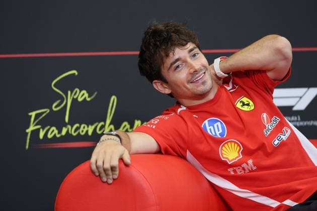 Sport Themen der Woche KW29 Scuderia Ferrari Monegasque rider Charles Leclerc pictured during a press conference, PK, Pressekonferenz ahead of the Grand Prix F1 of Belgium race, in Spa-Francorchamps, Thursday 16 July 2026. The Spa-Francorchamps Formula One Grand Prix takes place this weekend, from July 17th to July 19th. BENOITxDOPPAGNE  x181257458x
