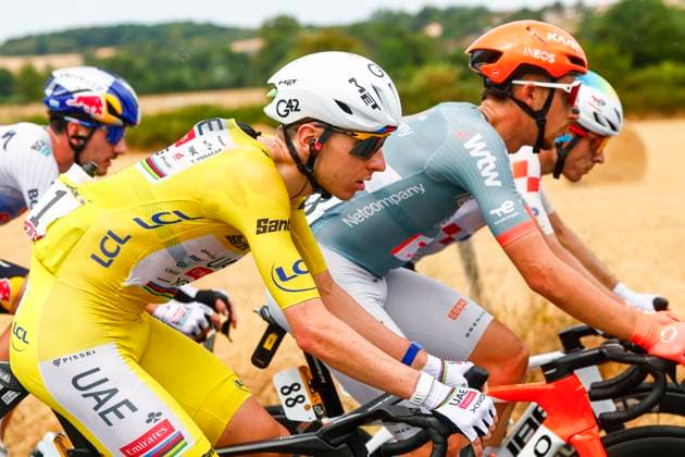 Tour de France 2026 Stage 12 CHALON-SUR-SAONE, FRANCE - JULY 16 : Pogacar Tadej (SLO) of UAE Team Emirates XRG in action during stage 12 of the 113rd edition of Tour de France an UCI World Tour 2.UWT cycling road race stage for Men Elite of 181 km with start in Circuit Nevers Magny-Cours and finish in Chalon-sur-Saone on July 16, 2026 in Chalon-sur-Saone, France, 16 07 2026 Chalon-sur-Saone France  Copyright: xLucaxBettinix