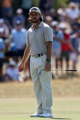 RECORD DATE NOT STATED 16Th July 2026; Royal Birkdale Golf Club, Southport, Merseyside, England; The Open Championship, Round One; Tommy Fleetwood (ENG) at the 4th hole DavidxBlunsden