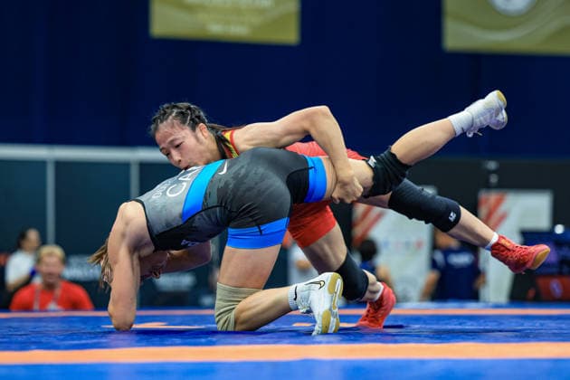 Wrestling Ranking Series Polyak & Janos & Istvan Memorial 50kg WW - Ziqi Feng (CHN) df. Katie Ann Dutchak (CAN) *** Wrestling Ranking Series: Janos Istvan Polyak Memorial, 50kg WW: Ziqi Feng (CHN) def. Katie Ann Dutchak (CAN) Copyright: xUnitedxWorldxWrestlingx xAmirrezx United World Wrestling Kadir C