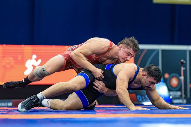 Wrestling Ranking Series Polyak & Janos & Istvan Memorial 92kg FS - Zeteny Gangl (HUN) df. Jorge Ivan Llano (ARG) *** Wrestling Ranking Series: Janos Istvan Polyak Memorial, 92 kg Freestyle, Zeteny Gangl (HUN) def. Jorge Ivan Llano (ARG) Copyright: xUnitedxWorldxWrestlingx xAmirrezx United World Wrestling Kadir C