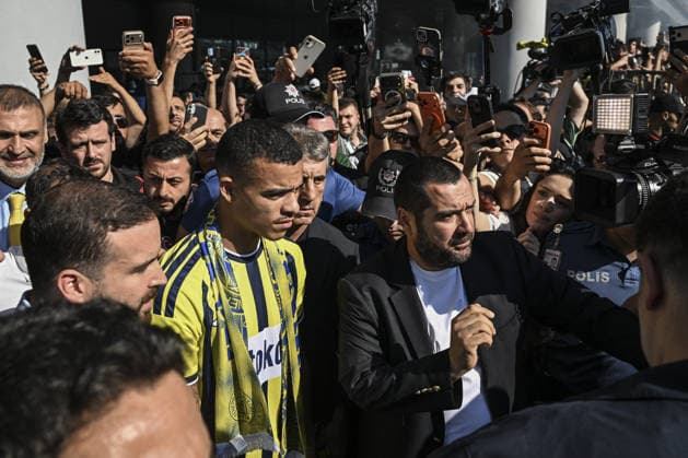 Mason Greenwood arrives in Istanbul after joining Fenerbahce ISTANBUL, TURKIYE - JULY 16: Footballer Mason Greenwood, who has joined Fenerbahce from French club Olympique de Marseille, arrives in Istanbul, Turkiye, on July 16, 2026. Murat Sengul Anadolu Istanbul Turkey. Editorial use only. Please get in touch for any other usage.  Copyright: x2026xAnadoluxMuratxSengulx