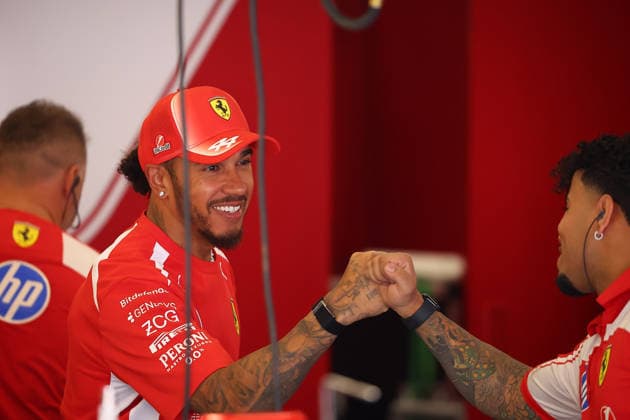 Belgian Grand Prix Lewis Hamilton of Scuderia Ferrari HP in the garage during previews ahead of the F1 Grand Prix of Belgium at Spa-Francorchamps on July 16, 2026 in Stavelot, Belgium. Stavelot Spa-Francorchamps Belgium Copyright: xBasilex