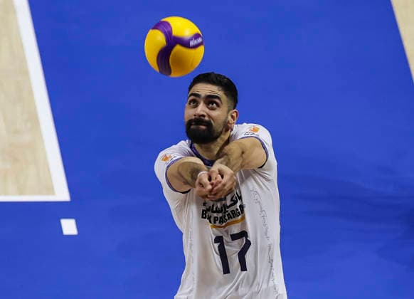 WomenÕs Volleyball Nations League - Belgrade 2026 IranÕs Ali Hajipour MoghadDam FaroUji during the MenÕs Volleyball Nations League Pool 7 match between Germany and Iran at Belgrade Arena on July 16, 2026 in Belgrade, Serbia. Belgrade Serbia Copyright: xSrdjanxStevanovicx x