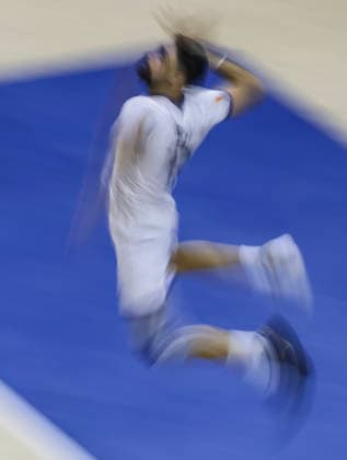 WomenÕs Volleyball Nations League - Belgrade 2026 IranÕs Ali Hajipour MoghadDam FaroUji spikes the ball during the MenÕs Volleyball Nations League Pool 7 match between Germany and Iran at Belgrade Arena on July 16, 2026 in Belgrade, Serbia. Belgrade Serbia Copyright: xSrdjanxStevanovicx x