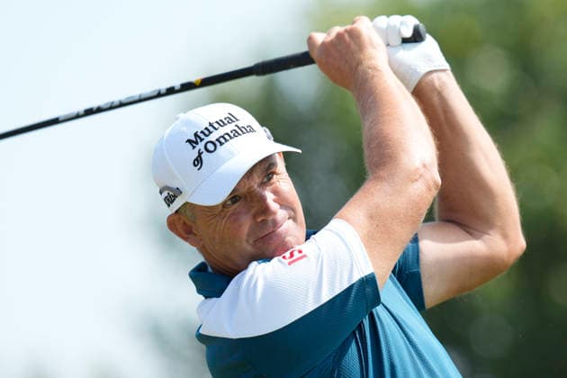 SOUTHPORT, ENGLAND - JULY 16: Padraig Harrington (IRE) plays from the second tee during Round 1 of the 154th Open Championship at the Royal Birkdale Golf Club, Southport on July 16, 2026 in Merseyside, England The 154th British Open Championship
