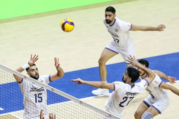 Iran v Germany - Men s Volleyball Nations League BELGRADE, SERBIA - JULY 16: M. Valizadeh (27) of Iran in action during the Men s Volleyball Nations League match between Iran and Germany in Belgrade, Serbia on July 16, 2026. Filip Stevanovic Anadolu Belgrade Serbia. Editorial use only. Please get in touch for any other usage.  Copyright: x2026xAnadoluxFilipxStevanovicx