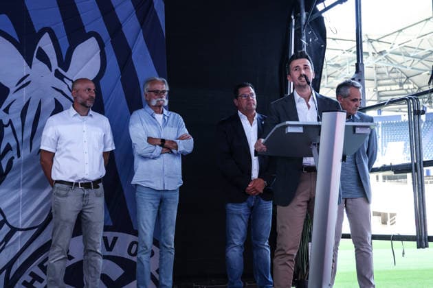Fussball, 3.Liga Saison 2026 2027 Außerordentliche Mitgliederversammlung MSV Duisburg 16.07.2026, schauinsland-reisen-arena Dennis Baaten (Vorstand MSV Duisburg) Duisburg schauinsland-reisen-arena Nordrhein-Westfalen Deutschland *** Sports, Soccer, 3rd Division, 2026–2027 Season; MSV Duisburg Extraordinary General Meeting, July 16, 2026; Schauinsland Reisen Arena; Dennis Baaten, MSV Duisburg Board Member; Duisburg; Schauinsland Reisen Arena; North Rhine-Westphalia, Germany