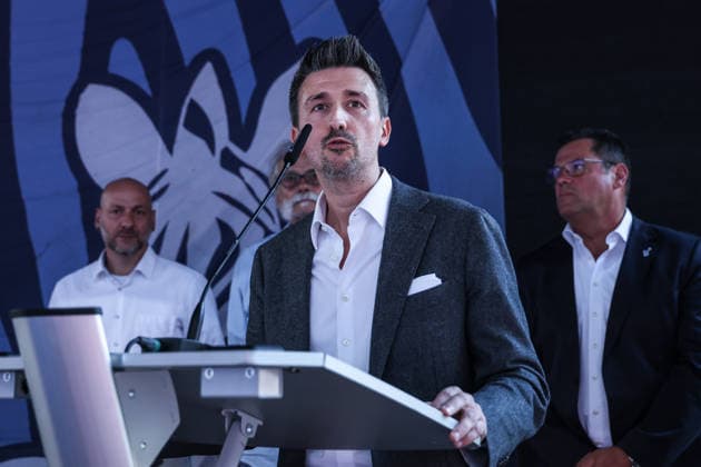 Fussball, 3.Liga Saison 2026 2027 Außerordentliche Mitgliederversammlung MSV Duisburg 16.07.2026, schauinsland-reisen-arena Dennis Baaten (Vorstand MSV Duisburg) Duisburg schauinsland-reisen-arena Nordrhein-Westfalen Deutschland *** Sports, Soccer, 3rd Division, 2026–2027 Season; MSV Duisburg Extraordinary General Meeting, July 16, 2026; Schauinsland Reisen Arena; Dennis Baaten, MSV Duisburg Board Member; Duisburg; Schauinsland Reisen Arena; North Rhine-Westphalia, Germany