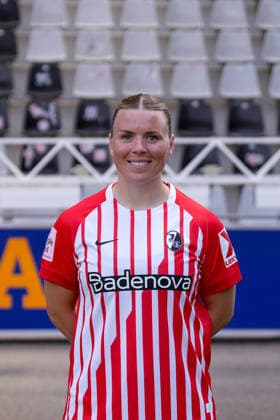 Ingibjörg Sigurdardottir; SC Freiburg; 1.BL Frauen, Porträttermin 2026 2027 Freiburg Dreisamstadion Baden-Wuerttemberg Deutschland *** Ingibjörg Sigurdardottir, SC Freiburg 1, Women s Bundesliga, Photo Shoot 2026–2027, Freiburg, Dreisamstadion, Baden-Württemberg, Germany Copyright: xAA STEINSIEK.CHx