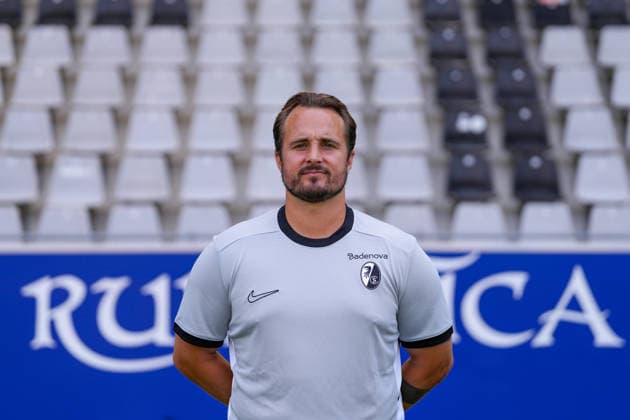 Sandrino Braun-Schumacher; SC Freiburg; 1.BL Frauen, Porträttermin 2026 2027 Freiburg Dreisamstadion Baden-Wuerttemberg Deutschland *** Sandrino Braun Schumacher, SC Freiburg 1, Women s Bundesliga, Photo Shoot 2026–2027, Freiburg, Dreisamstadion, Baden-Württemberg, Germany Copyright: xAA STEINSIEK.CHx