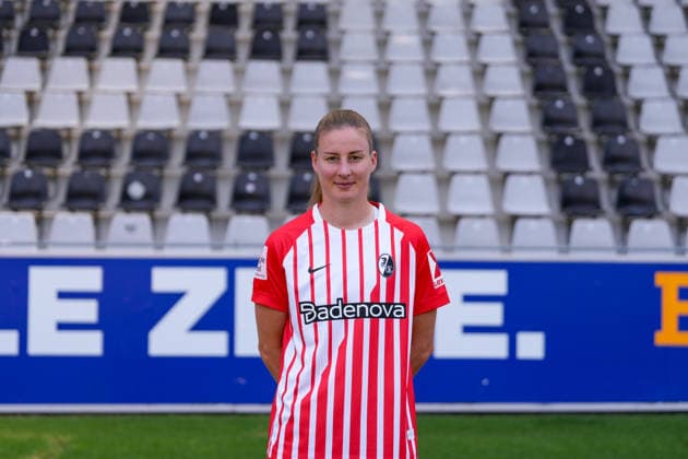 Julia Stierli; SC Freiburg; 1.BL Frauen, Porträttermin 2026 2027 Freiburg Dreisamstadion Baden-Wuerttemberg Deutschland *** Julia Stierli, SC Freiburg 1, Women s Bundesliga, Photo Shoot 2026–2027, Freiburg, Dreisamstadion, Baden-Württemberg, Germany Copyright: xAA STEINSIEK.CHx