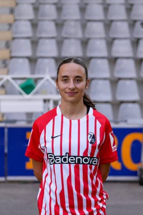 Emma Memminger; SC Freiburg; 1.BL Frauen, Porträttermin 2026 2027 Freiburg Dreisamstadion Baden-Wuerttemberg Deutschland *** Emma Memminger, SC Freiburg 1, Women s Bundesliga, Photo Shoot 2026–2027, Freiburg, Dreisamstadion, Baden-Württemberg, Germany Copyright: xAA STEINSIEK.CHx