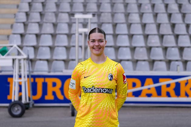 Lorena Barth; SC Freiburg; 1.BL Frauen, Porträttermin 2026 2027 Freiburg Dreisamstadion Baden-Wuerttemberg Deutschland *** Lorena Barth, SC Freiburg 1, Women s Bundesliga, Photo Shoot 2026–2027, Freiburg, Dreisamstadion, Baden-Württemberg, Germany Copyright: xAA STEINSIEK.CHx