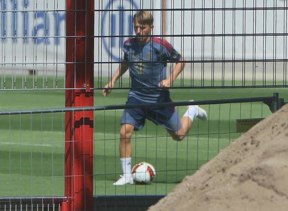 16.07.2026, FC Bayern Training , Saebenerstrasse Muenchen, Fussball, im Bild: Lennart Karl (FC Bayern Muenchen) *** July 16, 2026, FC Bayern Training, Saebenerstrasse, Munich, Soccer, Sports, Pictured: Lennart Karl, FC Bayern Munich