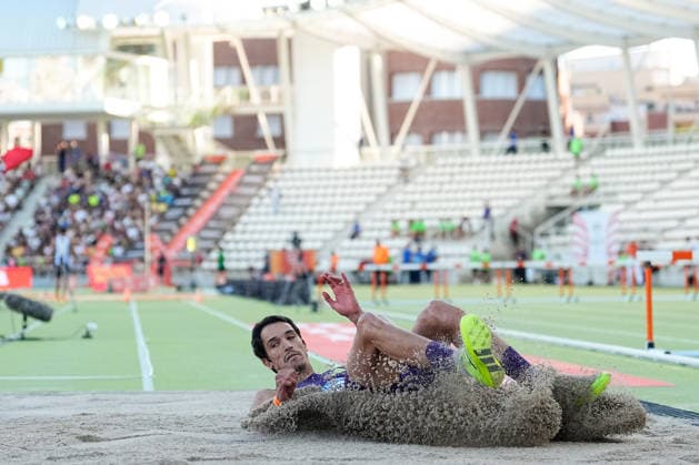 July 16, 2026, Madrid, Madrid, Spain: Yasser Mohammed Triki of Algeria competes in the MenÃ¢â‚¬â ¢s Triple Jump Final during the WACT Silver Meeting Madrid 2026 at Vallehermoso Stadium on July 16, 2026 in Madrid, Spain. Madrid Spain - ZUMAa181 20260716_zaa_a181_045 Copyright: xOscarxJ.xBarrosox