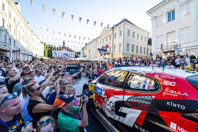AUTO - WRC, Motorsport Rallye, WM - RALLY ESTONIA 2026 01 SÃ bastien OGIER, Vincent LANDAIS, TOYOTA GR Yaris Rally1, action during the 2026 Rally Estonia, 8th round of the 2026 WRC WORLD RALLY CAR CHAMPIONSHIP, from July 16 to 29, 2026 at Tartu, Estonia - TartuEstonia  Copyright: xNikosxKatikisx