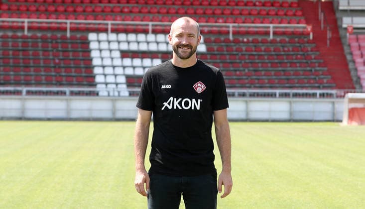 FC Würzburger Kickers; 3.Liga, Porträttermin 2026 2027, Sportdirektor Sebastian Neumann (FC Würzburger Kickers); 3.Liga, Porträttermin 2026 2027 Würzburg AKON ARENA Bayern Deutschland *** FC Würzburger Kickers, 3rd Division, Photo Shoot 2026–2027, Team Photo; Sports Director Sebastian Neumann, FC Würzburger Kickers, 3rd Division, Photo Shoot 2026–2027, Würzburg, AKON ARENA, Bavaria, Germany